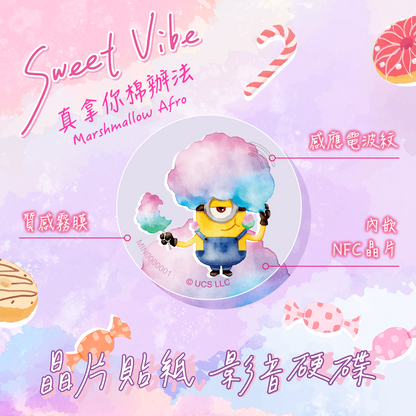 Minions Sweet Vibe Chip Tag - Marshmallow Afro